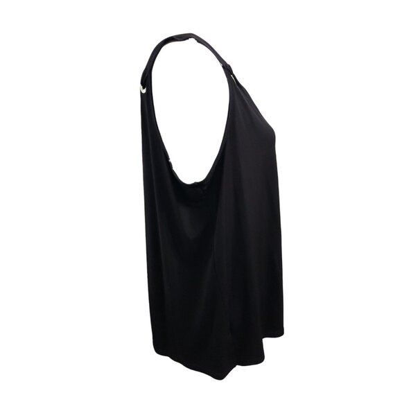 Nine West Womens Black V Neck Sleeveless Blouse XL - Picture 4 of 7